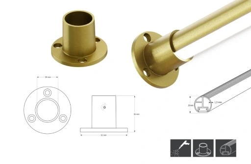 Ümar LED riidepuutoru PRO II Ø25mm, L1000mm