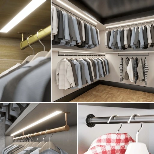 Ümar LED riidepuutoru PRO II Ø25mm, L1000mm