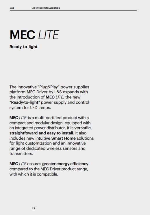Mec Lite - toiteallikas ja juhtimiskeskus